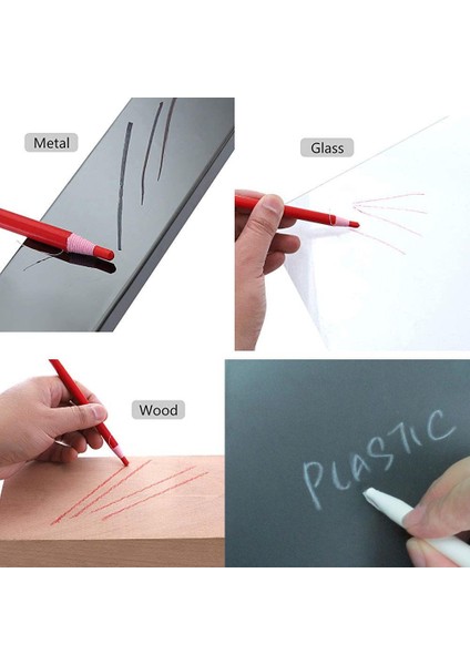 Diamond China Marker Ipli Kalem Işaretleme Kalemi Kırmızı 24 Adet modelleri