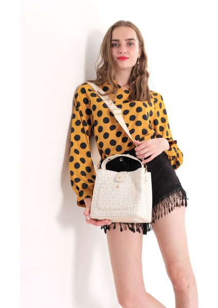 Baskı Desenli Özel Seri Çanta Cüzdan Kombini 2055-GD-10 fırsatları