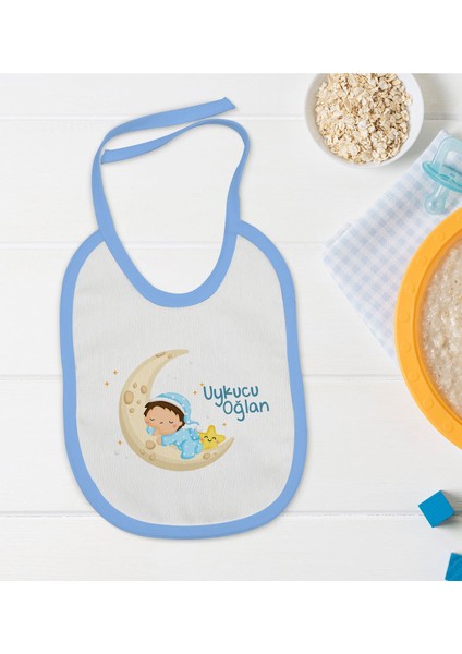 Kids Mavi Bebek Mama Önlüğü - Model 39