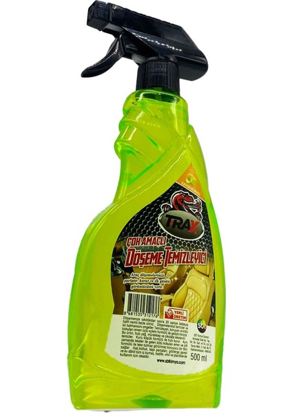 Döşeme Temizleyici Süper Güçlü Leke Çıkarıcı Araba Oto 500ML