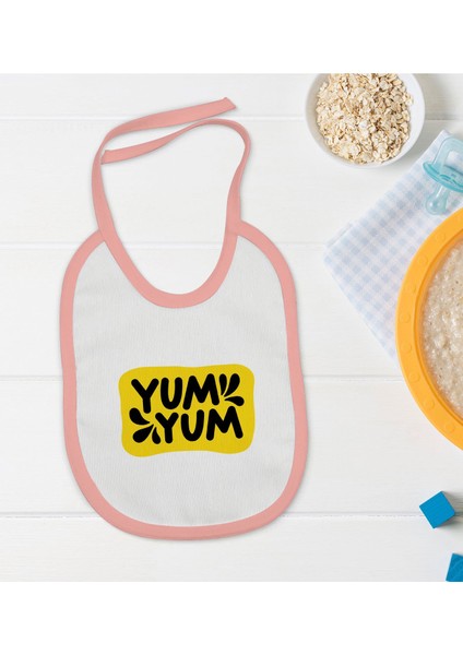 Kids Pembe Bebek Mama Önlüğü - Model 165