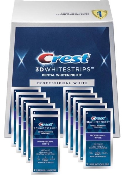 3D White Professional Effects Diş Beyazlatma Bantları -22 Bant - 11 Paket