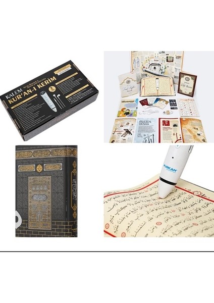 Kuran Okuyan Kalem Seti- Kalem Kuran Orta Boy Kabe Desenli fiyatları