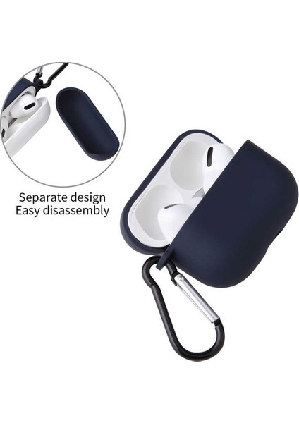 Airpods Pro Uyumlu Silikon Mat Renkli Taşıma Demirli Silikon Kulaklık Kılıfı fiyatları