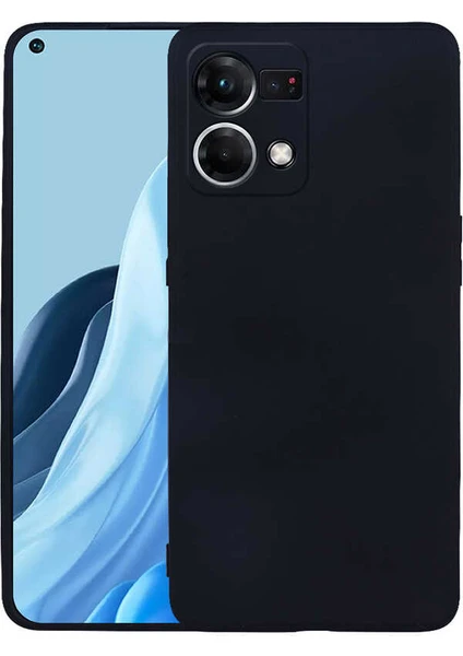 Oppo Reno 7 4g Kılıf Yumuşak Dokulu Kamera Korumalı Silikon