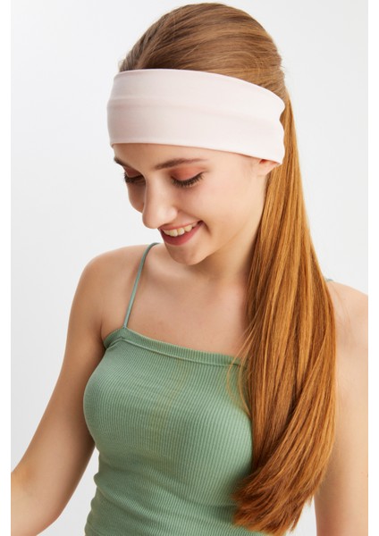 Pudra Kadın Pamuklu Penye, Kaymaz, Terletmez, Ultra Hafif, Spor Saç Bandı Bandana fiyatları