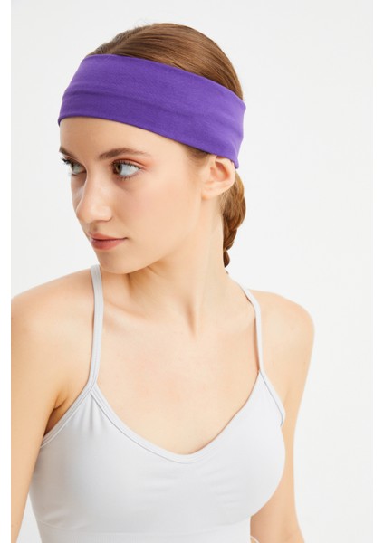 Mor Kadın Pamuklu Penye, Kaymaz, Terletmez, Ultra Hafif, Spor Saç Bandı Bandana modelleri
