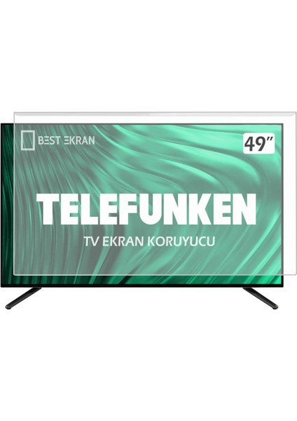 Telefunken 49TU7560A Tv Ekran Koruyucu - 49" Inç 123 cm Tv Ekran Koruma Paneli