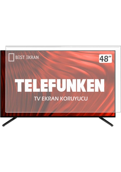 Telefunken 48TF6020 Tv Ekran Koruyucu - 48" Inç 122 cm Tv Ekran Koruma Paneli