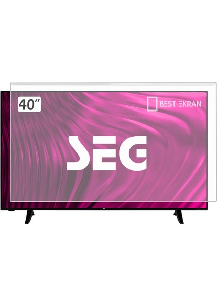 Seg 40SD5200 Tv Ekran Koruyucu - Seg 40" Inç Tv Ekran Koruyucu Şeffaf Panel