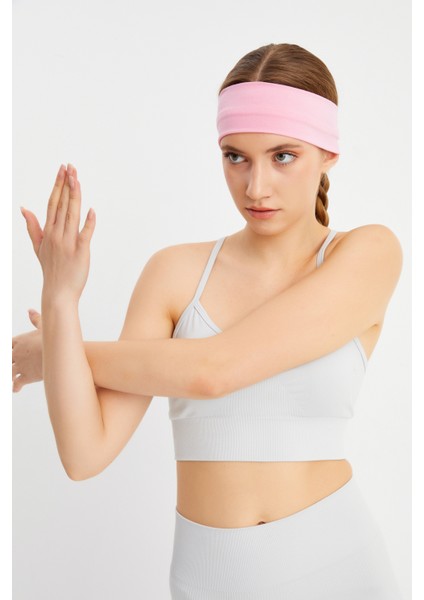 Pembe Kadın Pamuklu Penye, Kaymaz, Terletmez, Ultra Hafif, Spor Saç Bandı Bandana fiyatları