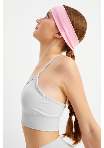 Pembe Kadın Pamuklu Penye, Kaymaz, Terletmez, Ultra Hafif, Spor Saç Bandı Bandana modelleri