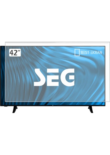 Seg 42SE5500 Tv Ekran Koruyucu - Seg 42" Inç 106 Ekran Koruyucu Şeffaf Panel