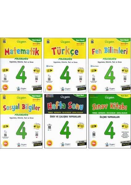 4. Sınıf İlkokull Seti 6 Kitap