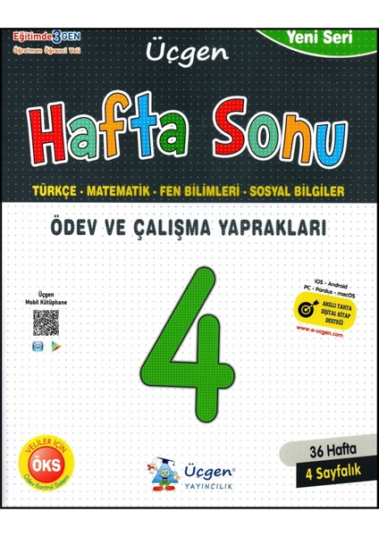 4. Sınıf Hafta Sonu Ödev ve Çalışma Yaprakları (Türkçe-Matematik-Fen-Sos.)