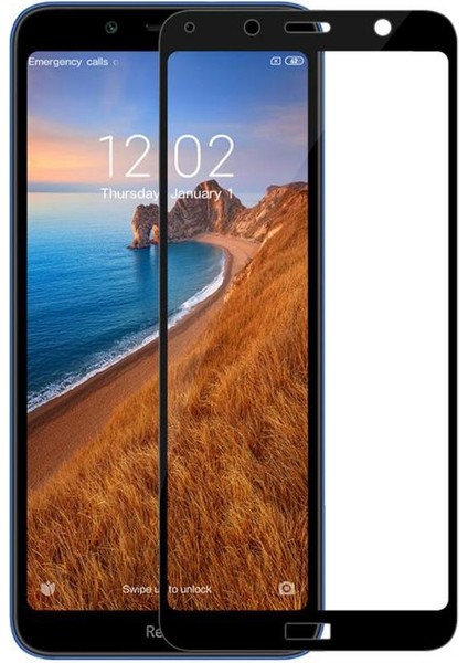 Xiaomi Mi 7A Ekran Koruyucu 9d Tam Kaplayan Kavisli