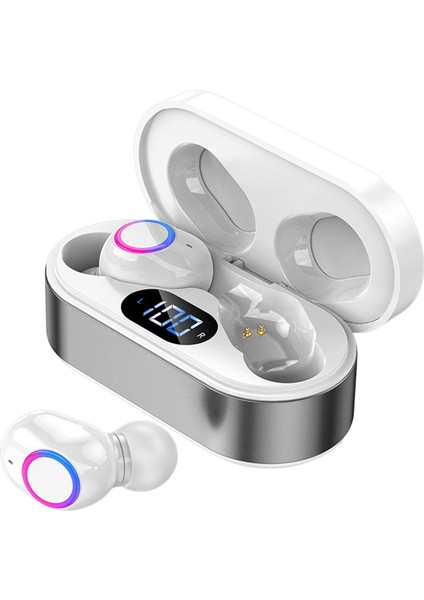 Kablosuz 5.2 Bluetooth Kulaklıklar Kulak Oyun Gürültüsü Derin Bas Gri (Yurt Dışından)