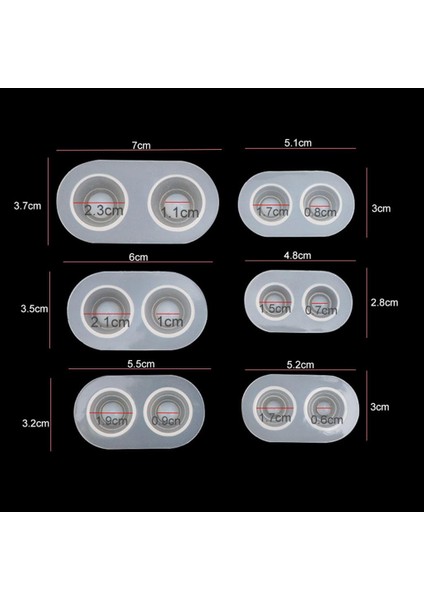 Bebek Gözleri Döküm Kalıpları, Göz Küresi Kalıpları - 6pcs, Kalıp Bebek Reçinesi (Yurt Dışından)