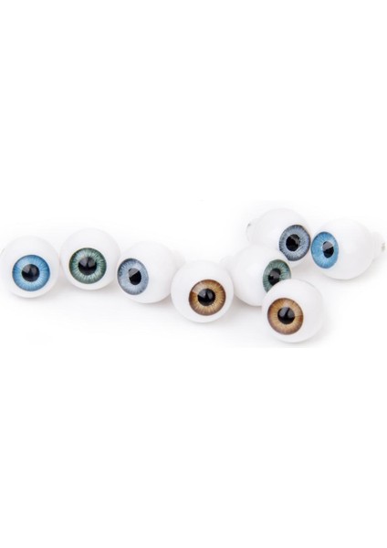 7x4 Çift Yuvarlak Akrilik Bebek Gözleri Diy Gözbebekleri 10MM A 7 Adet (Yurt Dışından) fırsatları