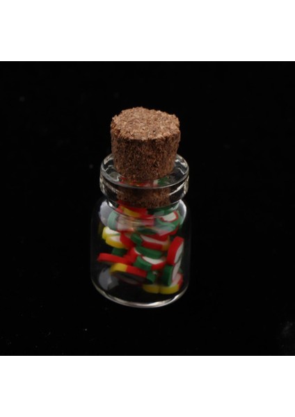 10 Adet Cork ile Cam Kavanoz, 1:12 Ölçekli Dollhouse Minyatür Gıda Modeli Cips (Yurt Dışından)