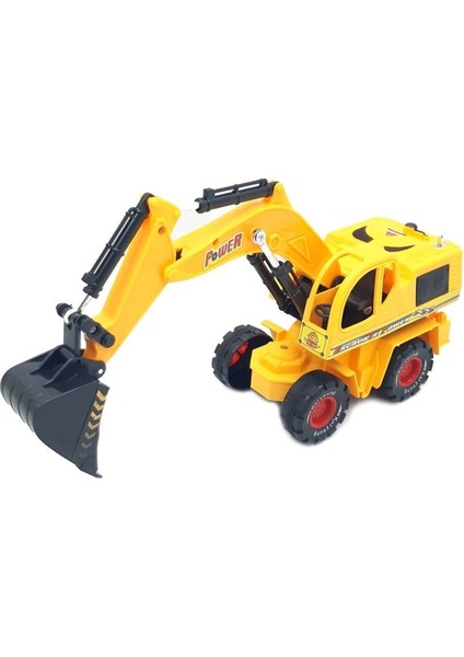 Uzaktan Kumandalı Iş Makinesi Dozer Şarjlı Oyuncak Kepçe Excavator 30 cm