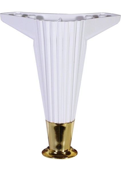 Mobilya Kanepe Masa Sehpa Ayağı Baza Ayak 17 cm Beyaz-Gold