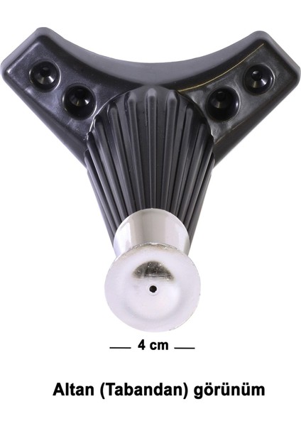 Mobilya Kanepe Masa Sehpa Ayağı Baza Ayak 17 cm Siyah-Krom fırsatları