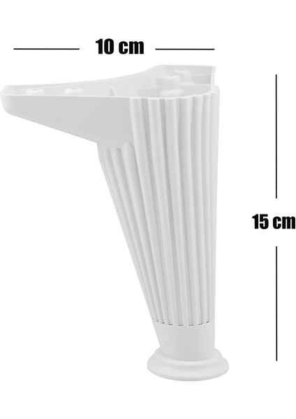 Mobilya Kanepe Masa Sehpa Koltuk Ayağı 15 cm Baza Ayak Tam Beyaz-Tam Beyaz MC348 modelleri