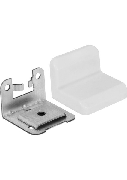 (5 Adet) Mobilya Dolap Askı Elemanı Montaj Bağlantı Sabitleme Demiri Beyaz