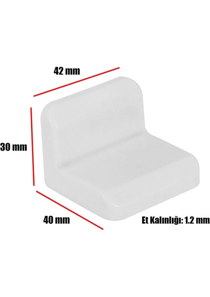 (5 Adet) Mobilya Dolap Askı Elemanı Montaj Bağlantı Sabitleme Demiri Beyaz fırsatları