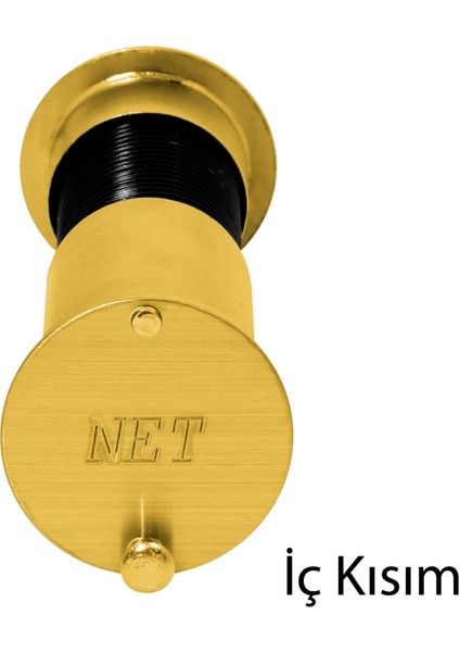 Kapaklı Kapı Dürbünü Çelik Kapı Gold 60-90 mm
