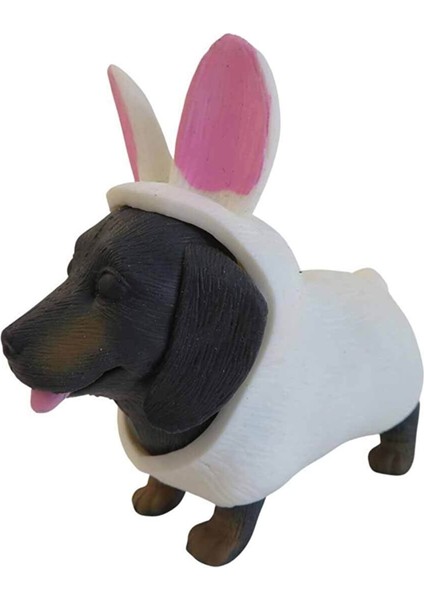 Dress Your Puppy Kostümlü Esneyen Figürler Köpek Tavşan Dachshund Yumuşak Hayvanlar