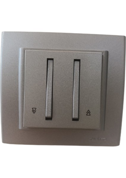 Mina Metallıc Slim Jaluzi Kumanda Anahtarı Antrasit