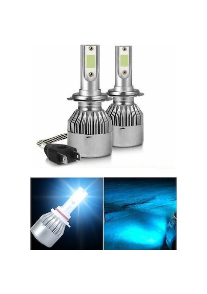 BTL Buz Mavi LED Xenon Şimşek Etkili H11