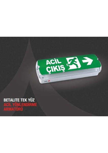 Betalite AEB-03213-L IP65 Acil Çıkış Yönlendirme Armatürü Sürekli ve Kesintide 180 Dak. Yanan 20XF LED