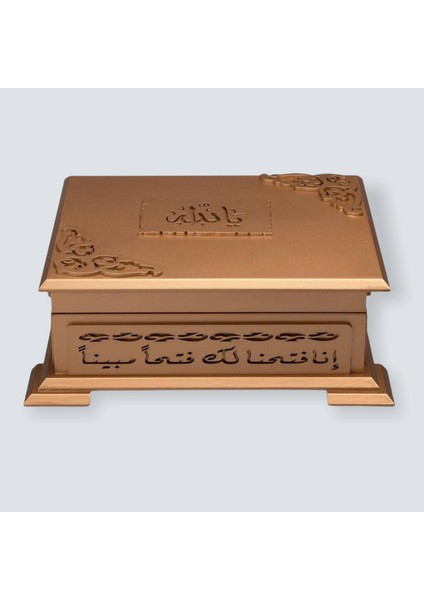Gold Sandıklı Hafız Boy Kur'an-I Kerim Seti(Yeşil) (Ciltli)