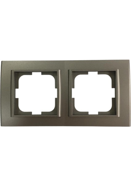 Mina Metallıc Ikili Çerçeve Antrasit