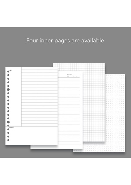 A5 Metal Klipsli Çıkarılabilir Defter - Beyaz (Yurt Dışından)