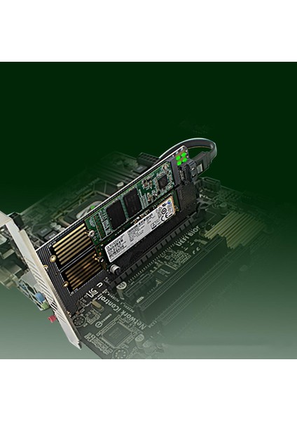 SSD Genişleme Kartı Çift Pcıe M.2 Nvme Adaptörü Için Pc 2230 22110 2240 (Yurt Dışından)