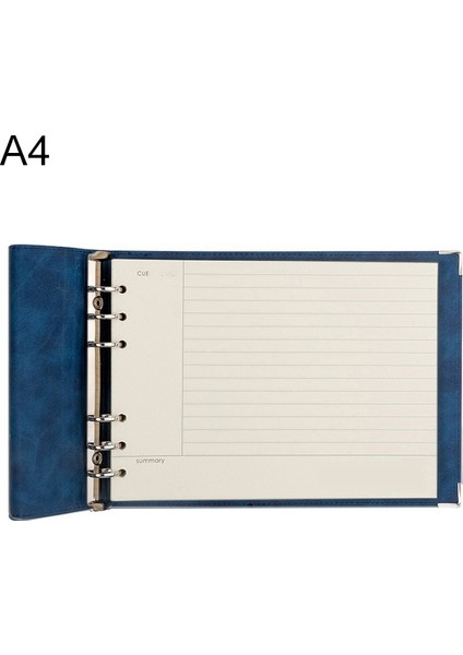 Cornl Damalı A4 Defter - Mavi (Yurt Dışından)