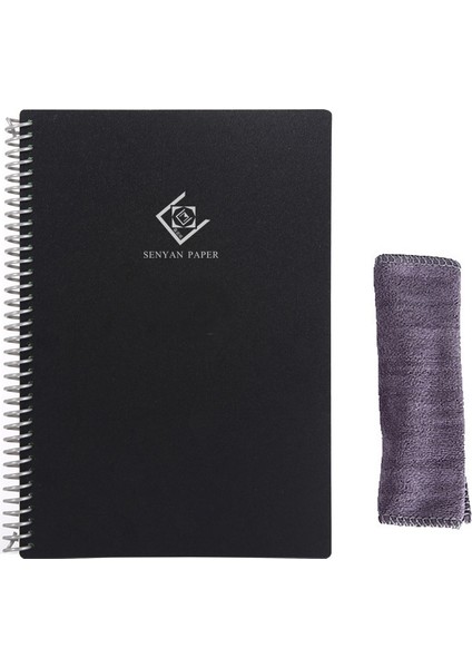 A5 Kalınlaştırılmış Moriyan Kağıt Defter - Siyah (Yurt Dışından)