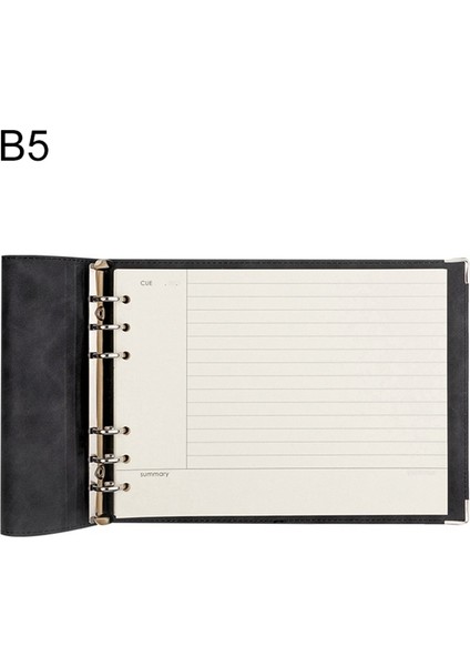 Cornl Yatay Tel B5 Defter - Siyah (Yurt Dışından)