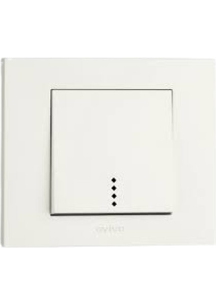 Grano Işıklı Anahtar Beyaz