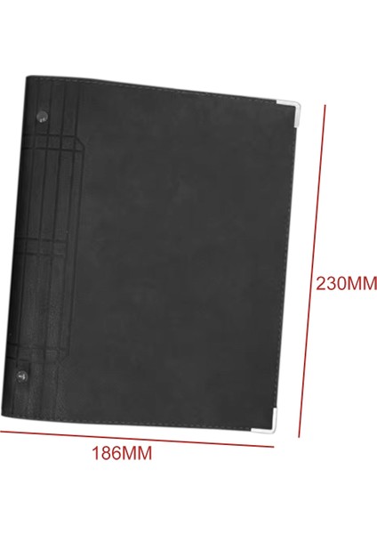 Cornl Yatay Tel A5 Defter - Siyah (Yurt Dışından)
