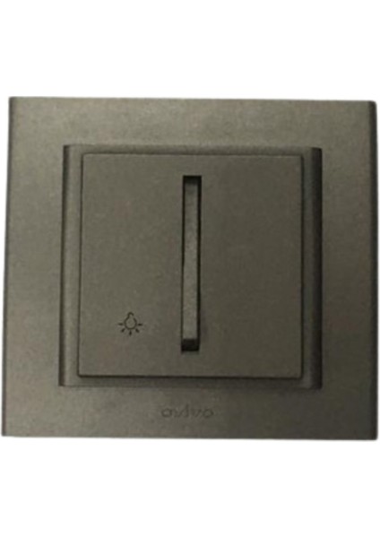 Mina Metallıc Slim Light Anahtarı Antrasit