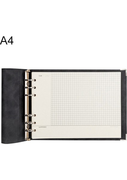 Cornl Damalı A4 Defter - Siyah (Yurt Dışından)
