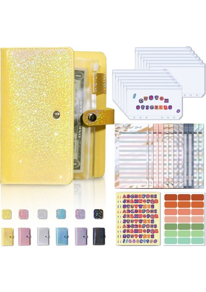 A6 Gypsophila Gevşek Yapraklı Defter - Sarı (Yurt Dışından)