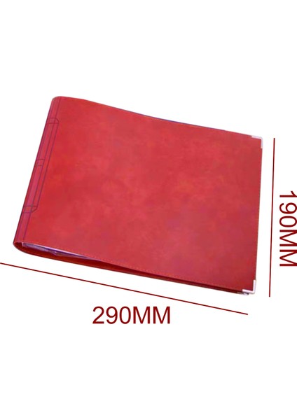 Damalı B5 Defter - Kırmızı (Yurt Dışından)