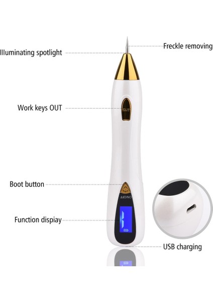 Iz Leke Ben Makinesi Yüz Bakım Cihazı Pen Plazma Plexr Kalem Peeling Dermapen