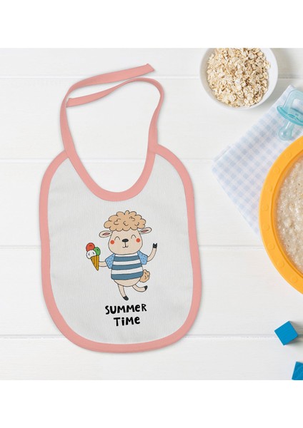 Kids Pembe Bebek Mama Önlüğü - Model 174